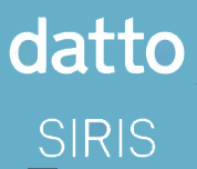 Datto Siris Backup Business IT Support Service Logo. White lettering with teal background